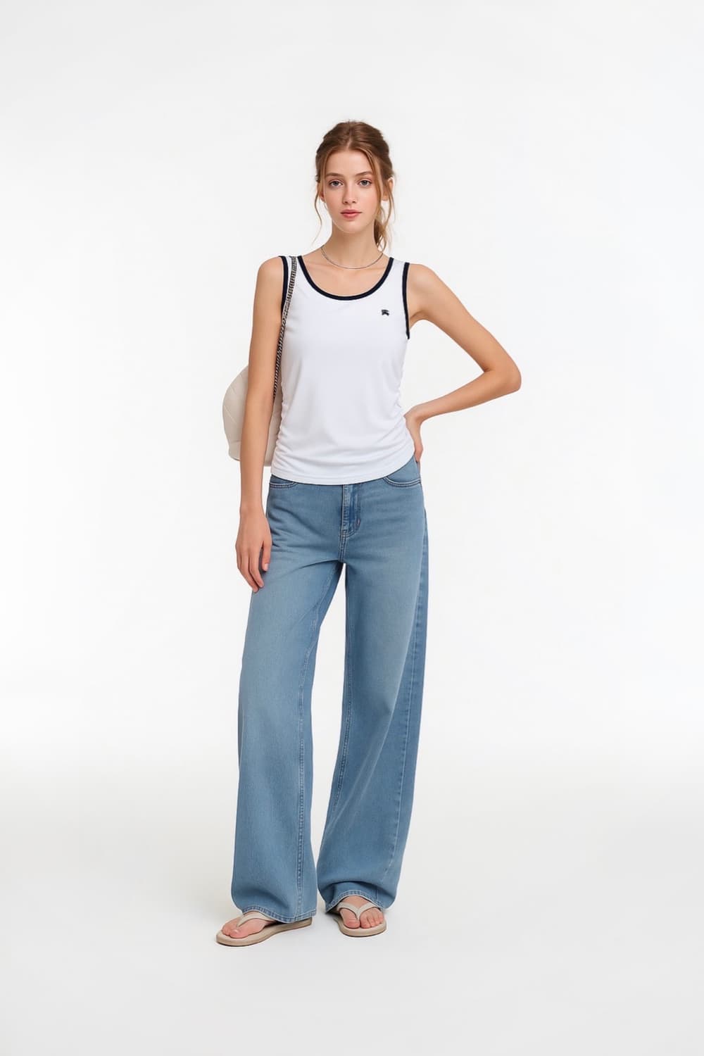 Burberry Sleeveless Shirring Top Reform 상품이미지4