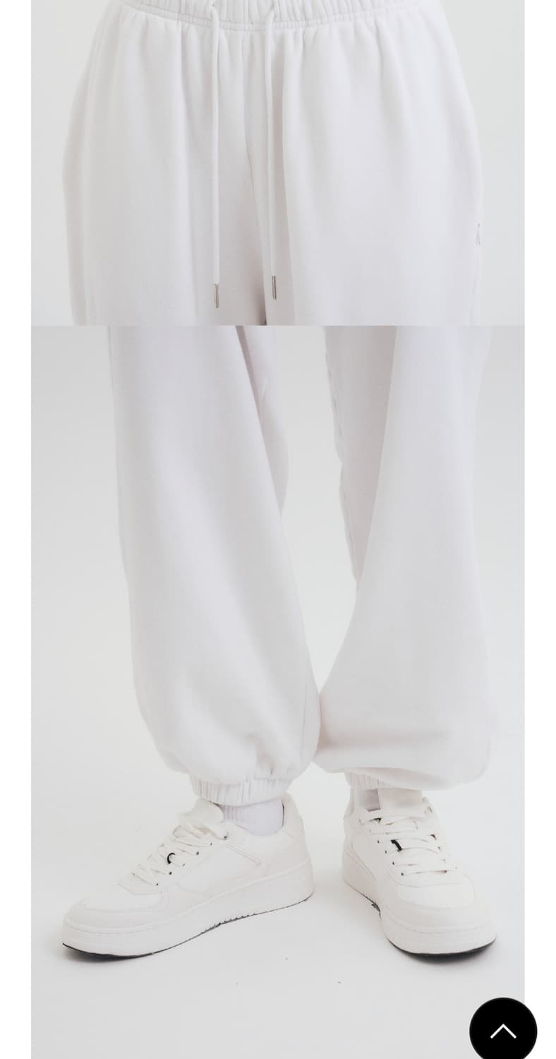 danp 댄프 소프트 웜 레이어드 조거팬츠 클라우디 화이트 M 상품이미지5