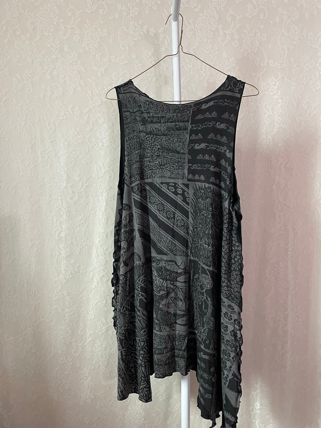 에스닉 패치워크 언발 튜닉 원피스 상품이미지5