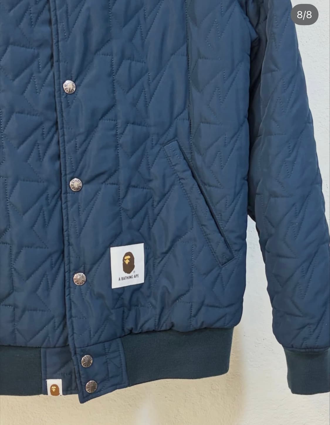 베이프 리버서블 양면 팀자켓 블루종 바시티 상품이미지8