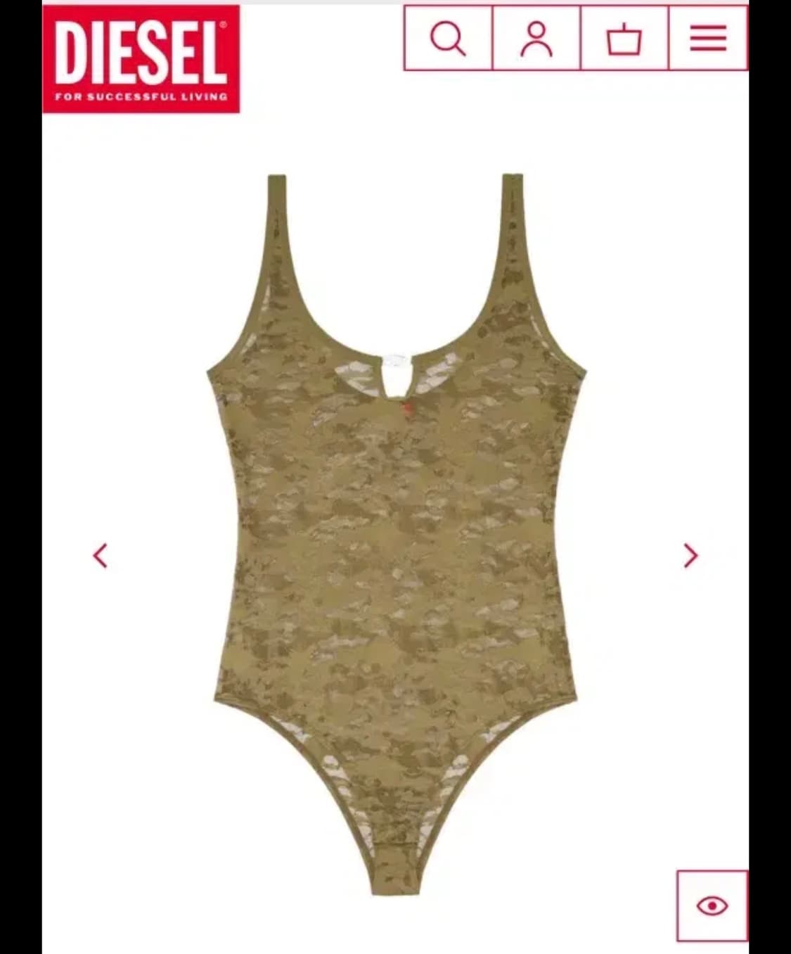Diesel camo lace bodysuit 상품이미지1