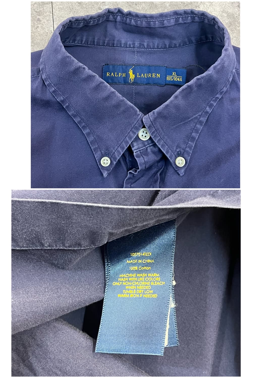 폴로 랄프로렌 셔츠 네이비 XL #csz3903 상품이미지3