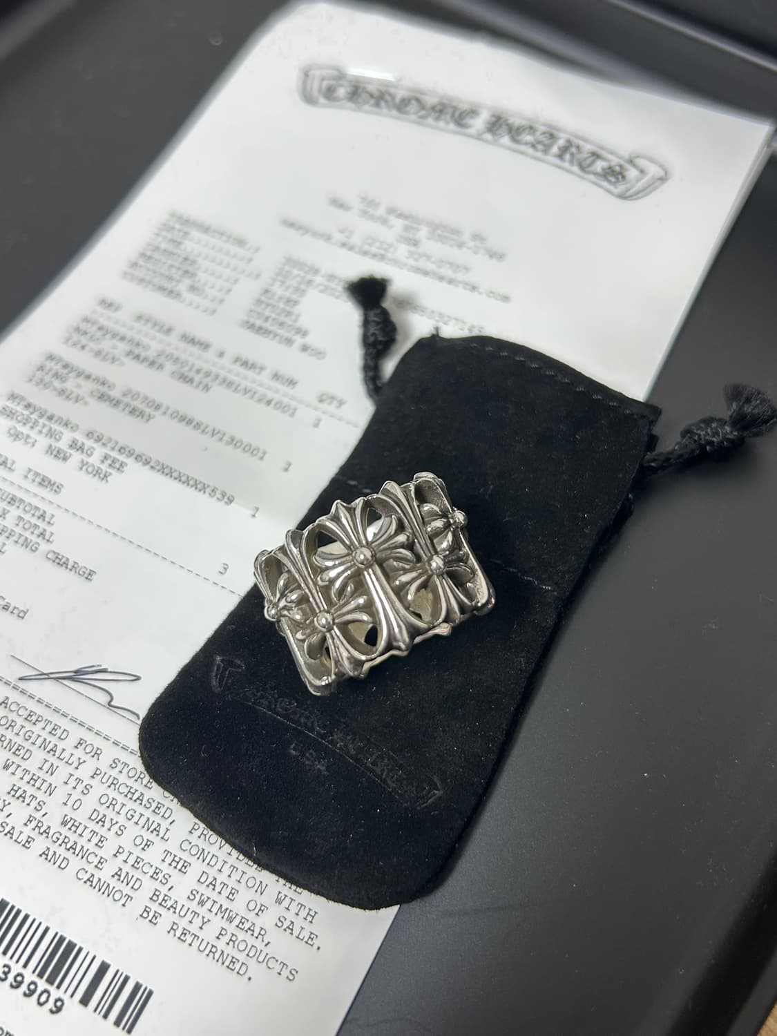 [새제품] 크롬하츠 세메터리링 us13 상품이미지3