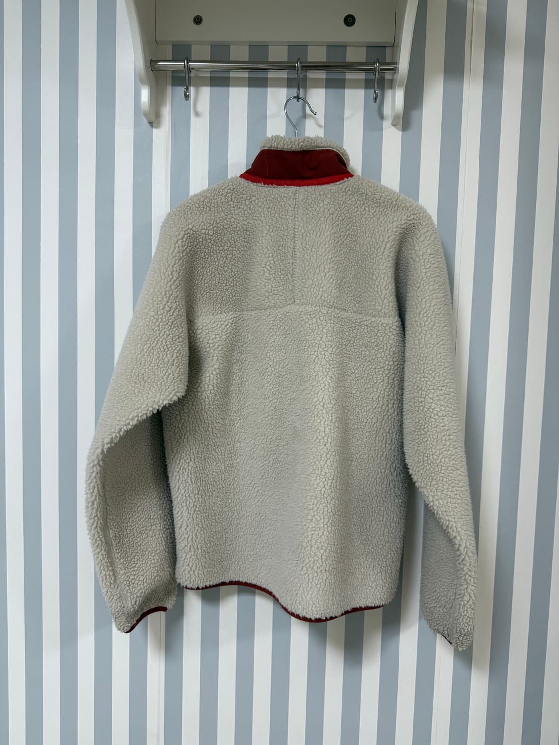 파타고니아 레트로-X 플리스 M 아이보리/레드 상품이미지3