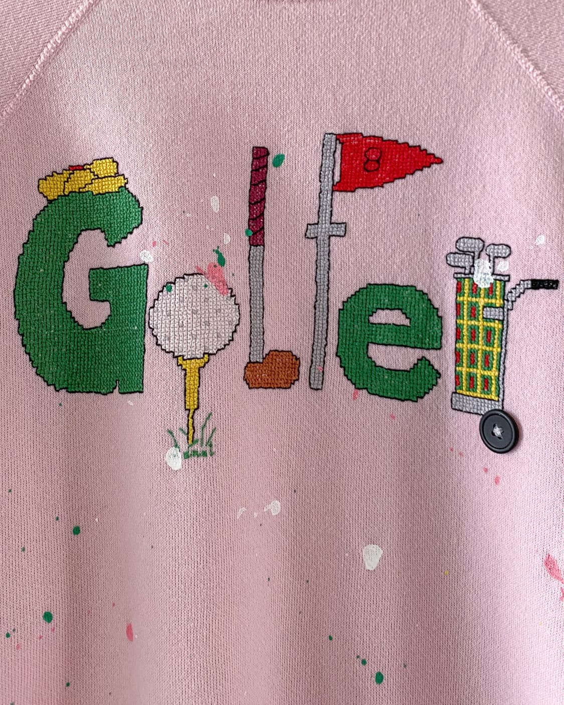80s 빈티지 Golfer 자수 페인팅 맨투맨 상품이미지5