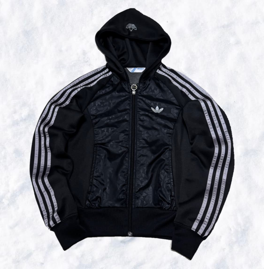 아디다스 블랙 / 실버 큐빅 후드집업  상품이미지1