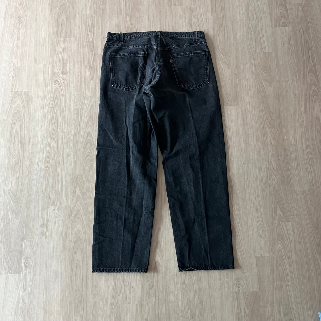 [38X32] 90s 빈티지 리바이스 565 블랙 made in usa 상품이미지4