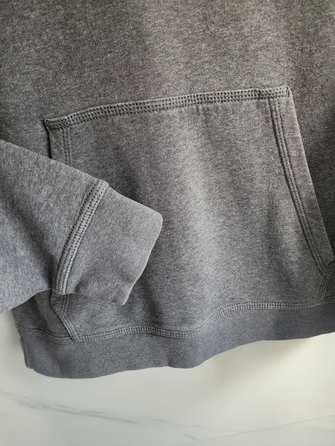 나이키 기모 맨투맨 후드. 그레이 상품이미지2