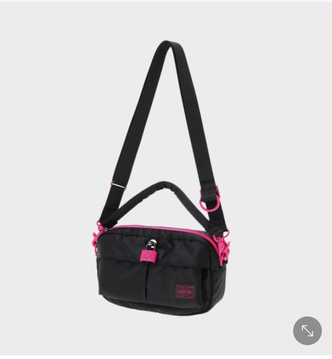포터 플라밍고 투웨이 숄더백 블랙 상품이미지4