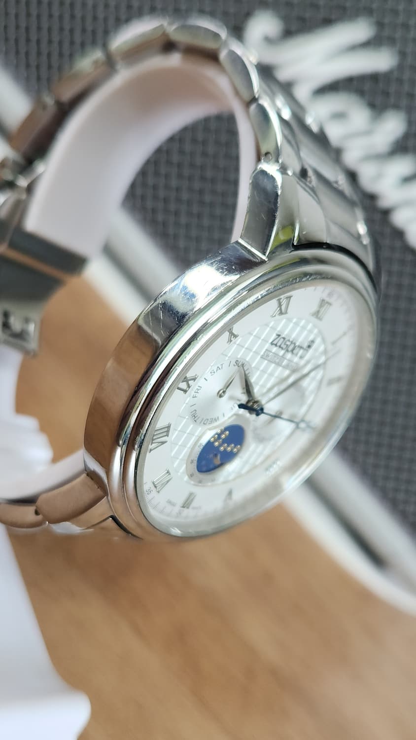 # 스위스메이드 자스페로  클라시코 문페이즈 남자명품 메탈시계 급처 상품이미지4