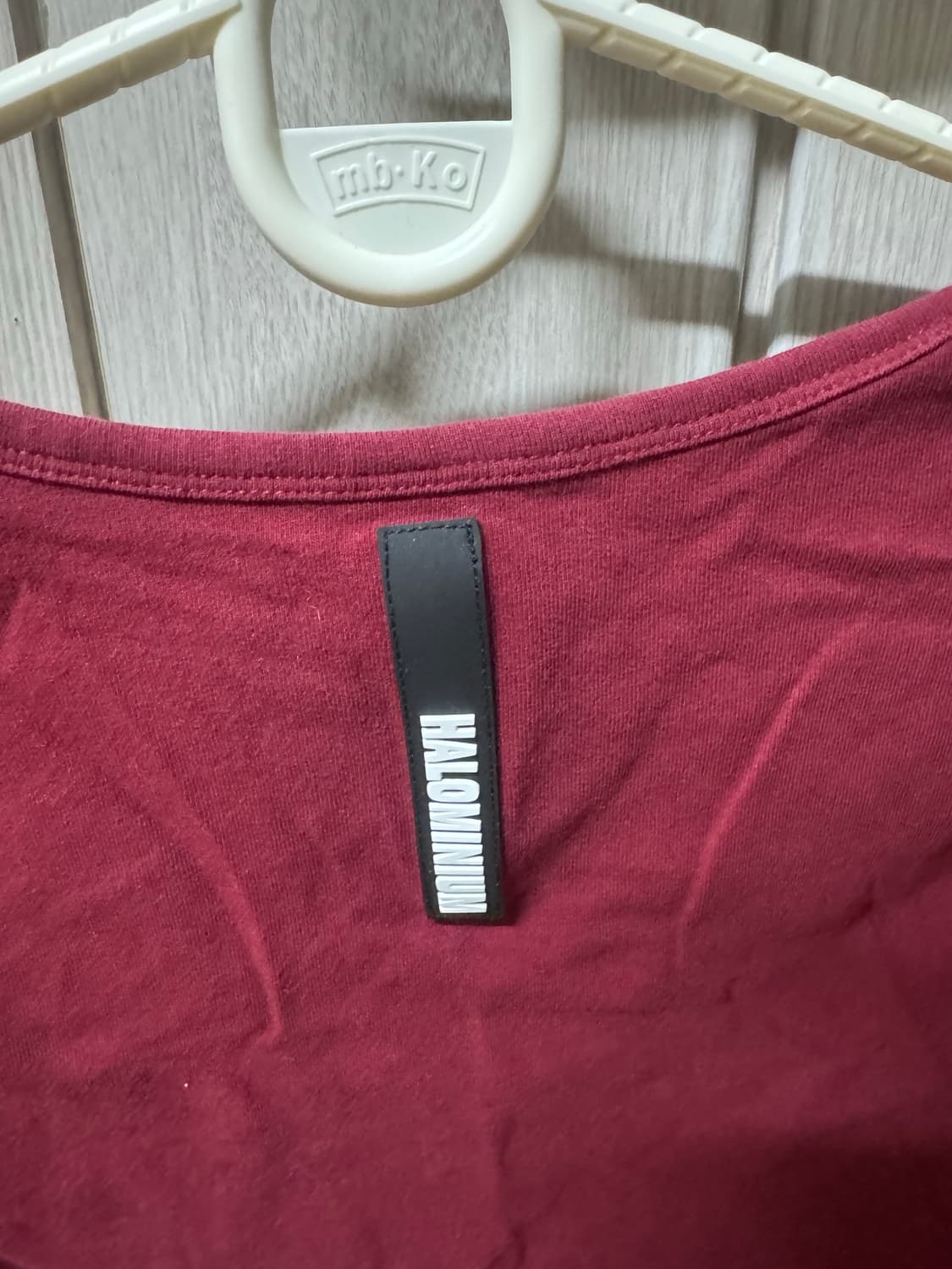 할로미늄 u넥 5부 티셔츠 상품이미지4