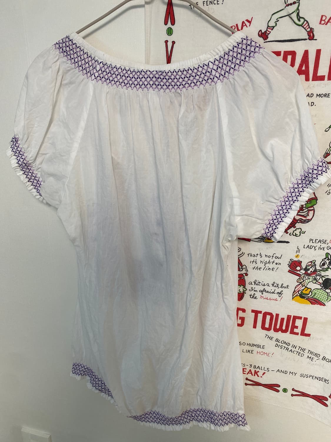 유럽빈티지 자수 반팔셔츠 모리걸 상품이미지2