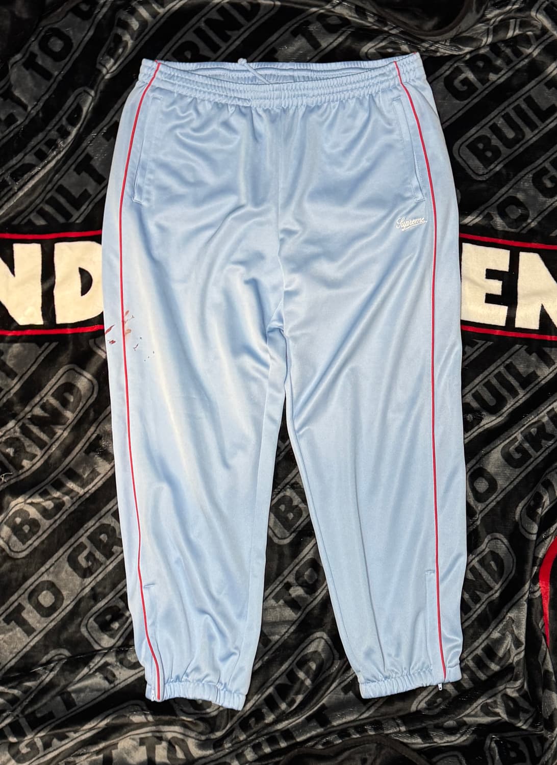 슈프림 트리콧 트랙 팬츠 라이트 블루 상품이미지1
