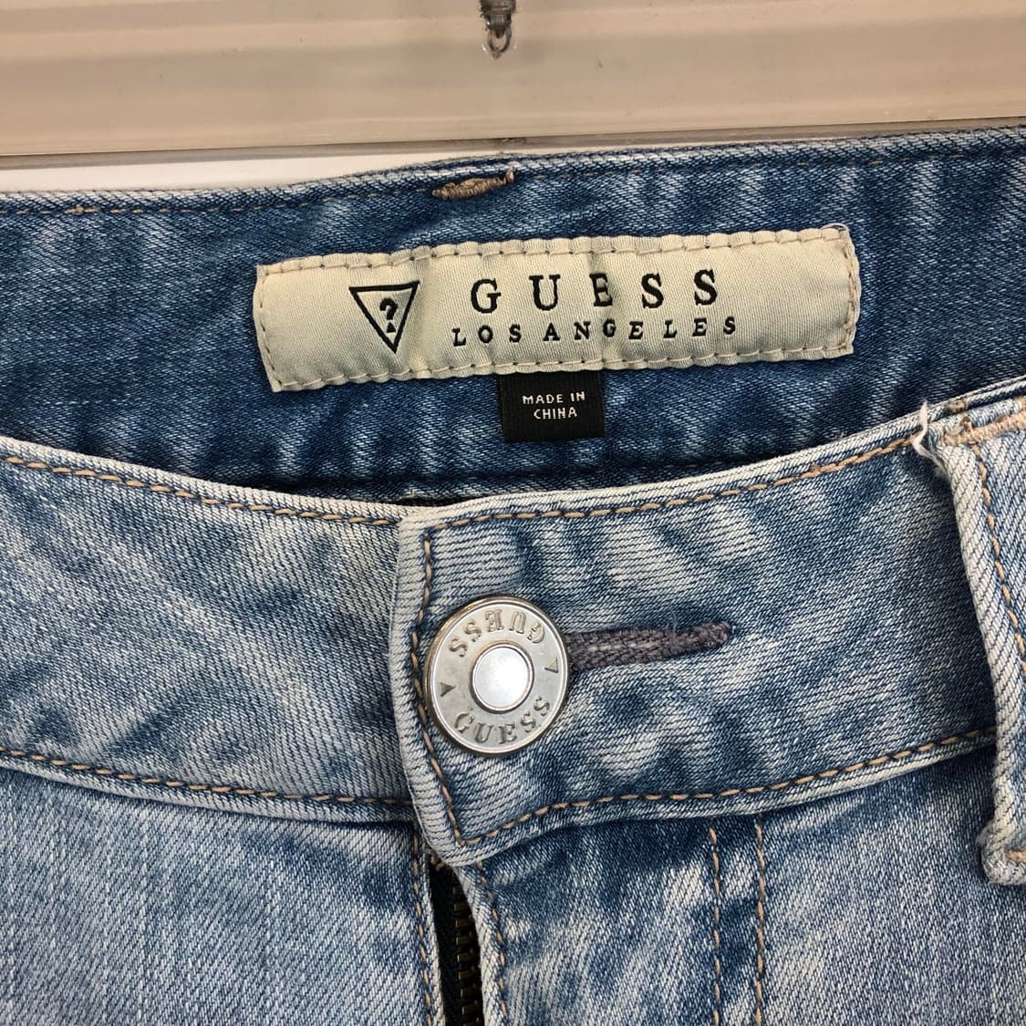 게스 은장 프리미엄 연청 데님진 30 인치 상품이미지2