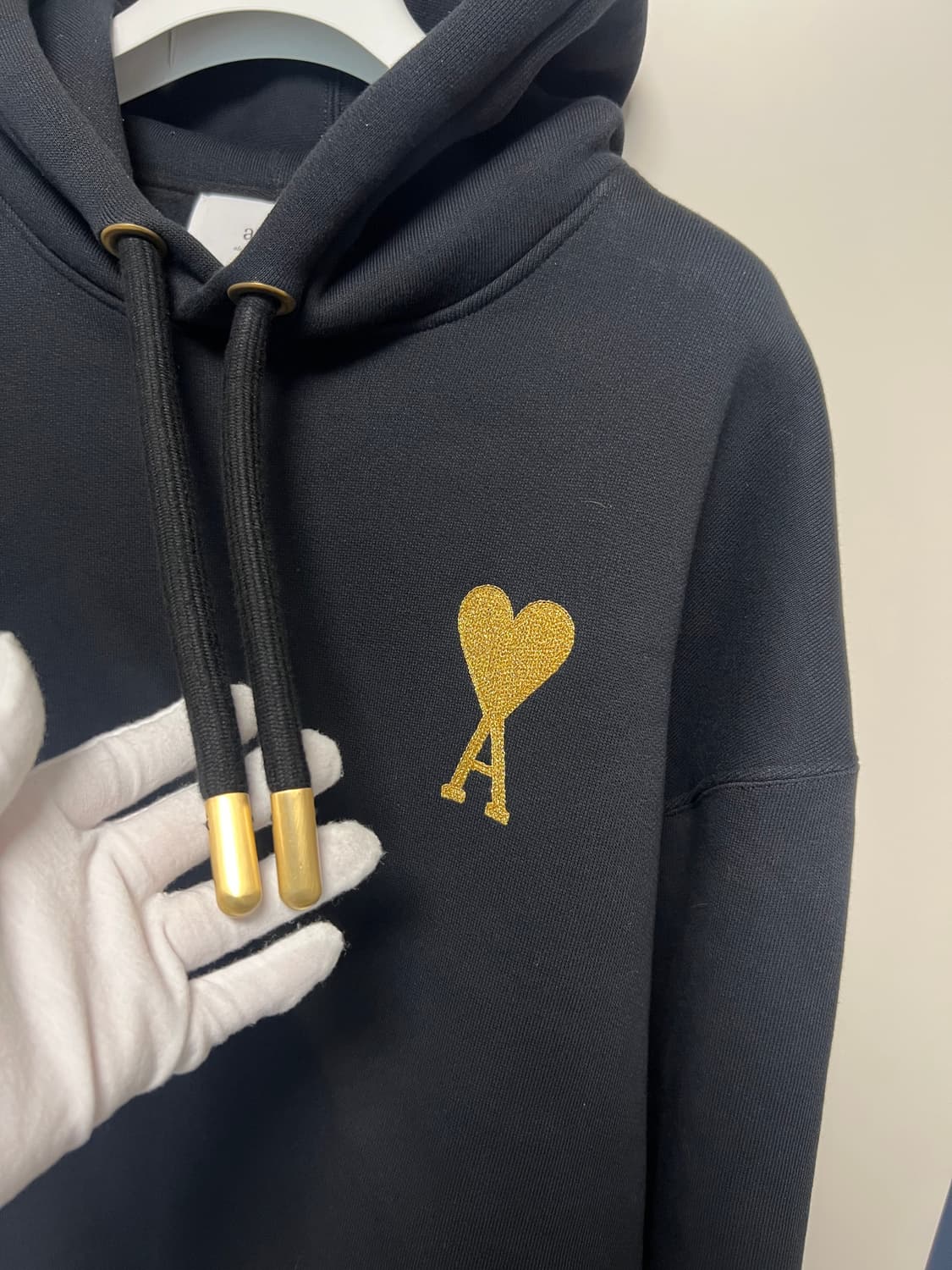 [XL] 아미 골드 로고 후드티 한정판 상품이미지3