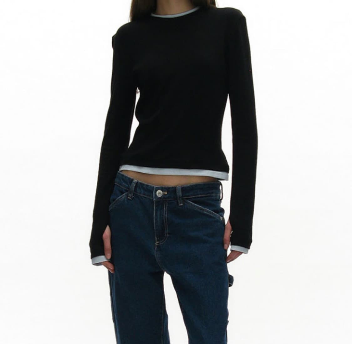 파르티멘토 배색 티셔츠 상품이미지1