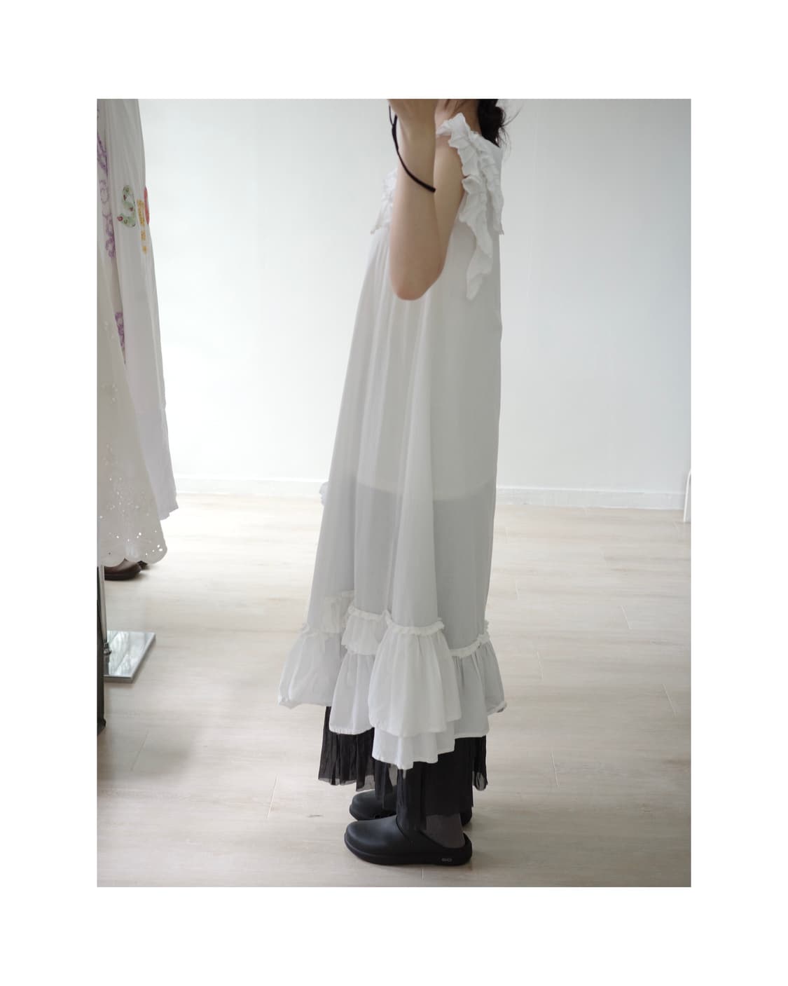 Pure white ruffle blouse 상품이미지7