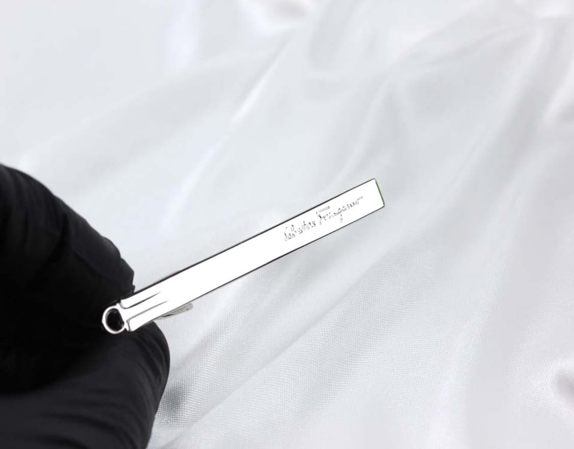 페라가모 S등급 6.4cm 신형 유광 남자 명품 넥타이핀 상품이미지5