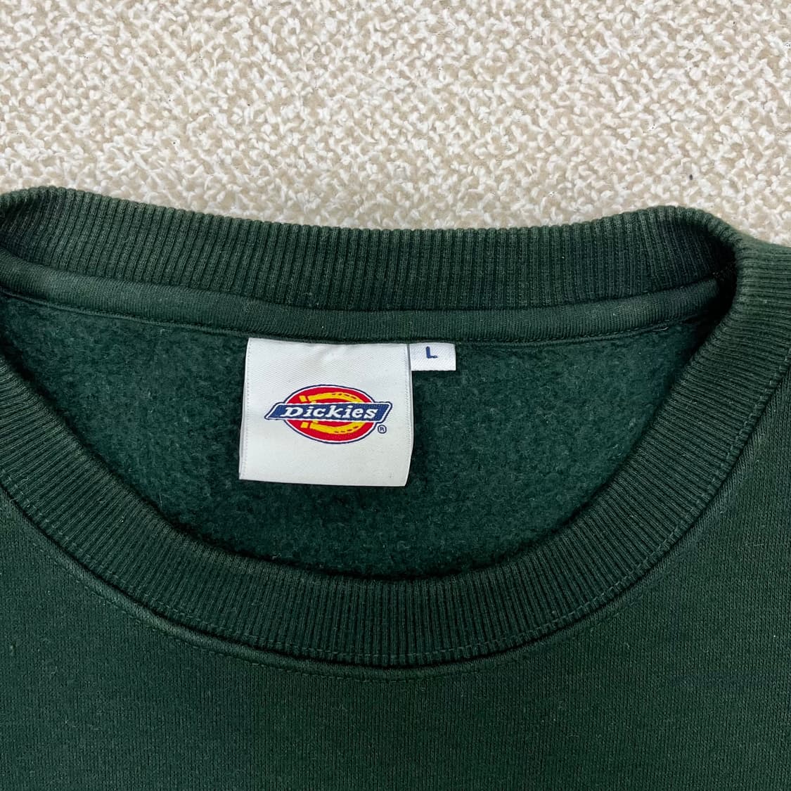 [L] 디키즈 오버핏 백 빅 프린팅 크루넥 스웻셔츠 맨투맨 그린 3943 상품이미지6