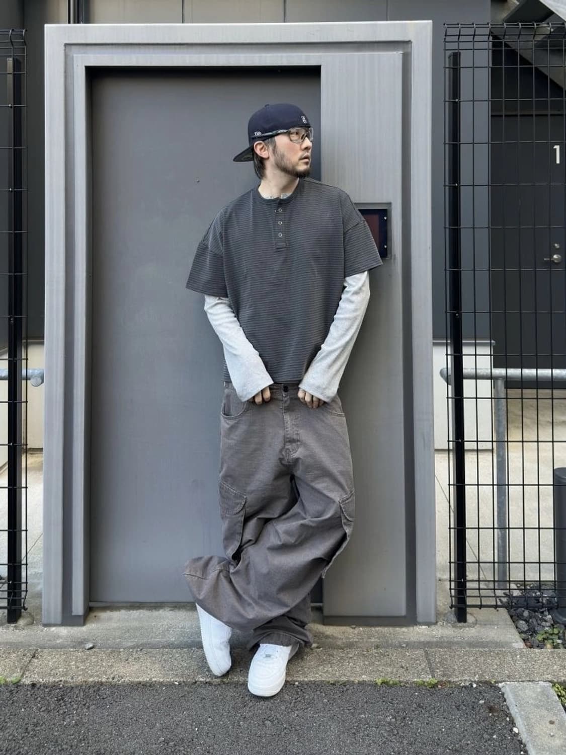 mjd 스트라이프 헨리넥 L 상품이미지2