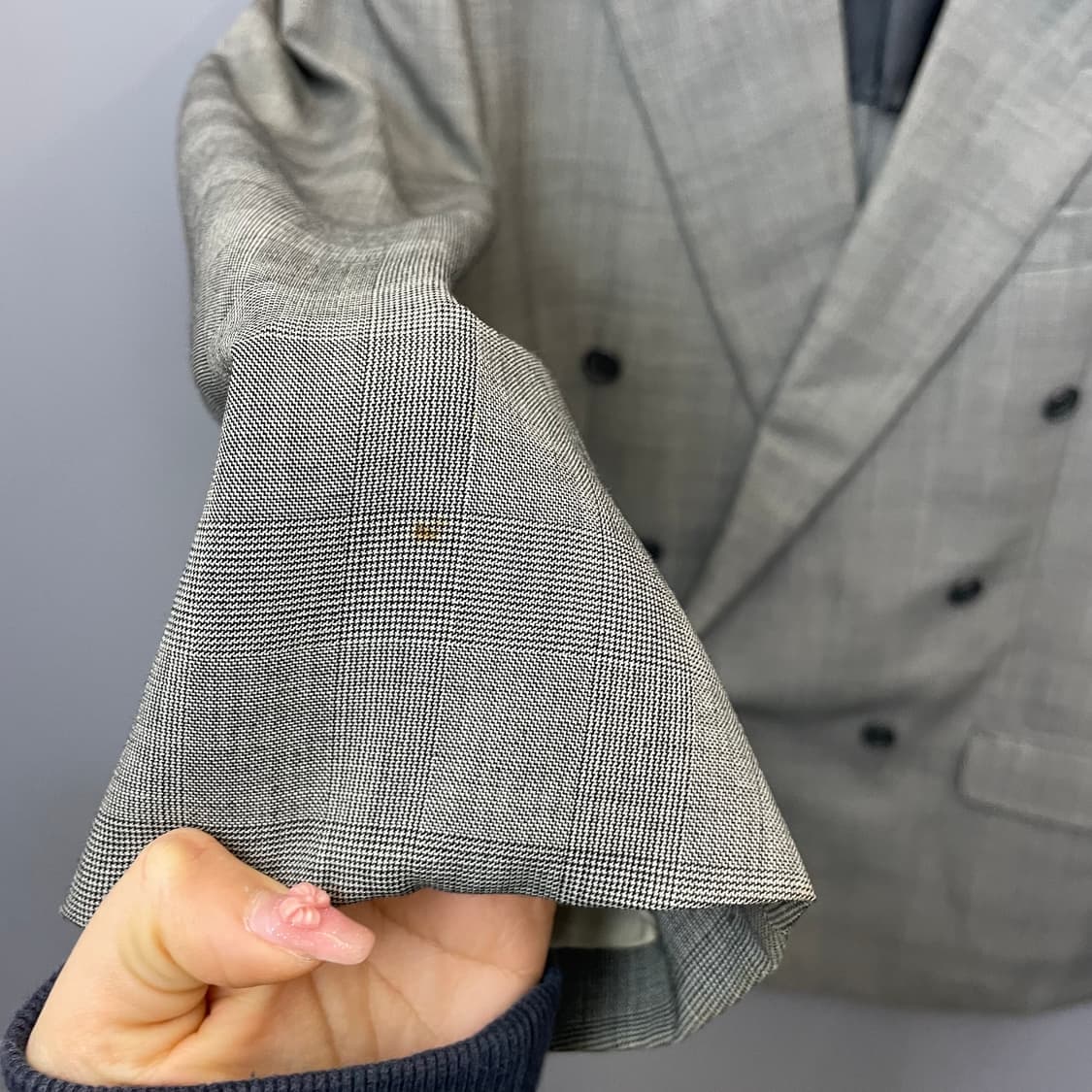 발렌티노 그레이 블레이저 울 자켓 상품이미지4