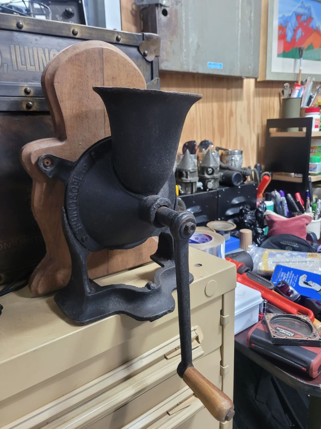 영국 앤틱 무쇠 커피 그라인더
 상품이미지4