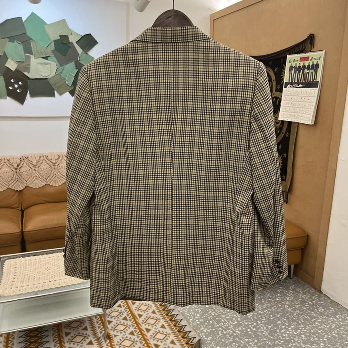 입생로랑 퓨어옴므 빈티지 모던시크 체크 블레이저 자켓 39R C10955 상품이미지4