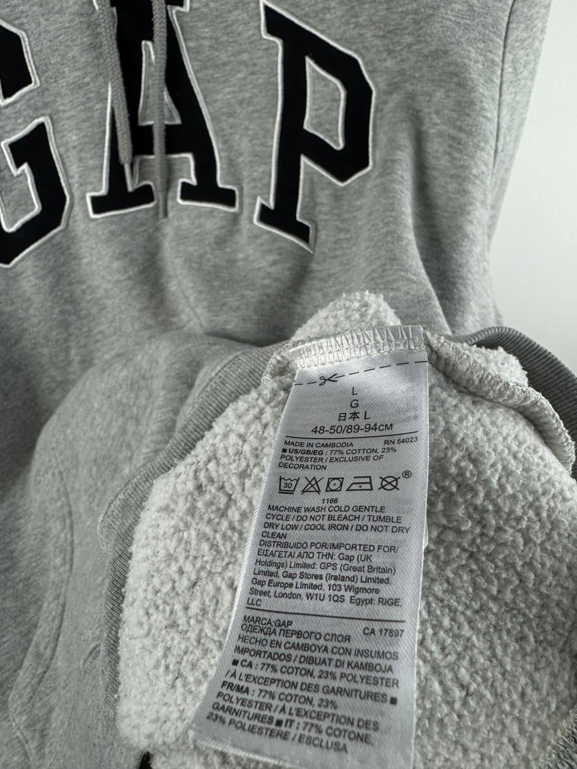 갭 그레이 후디1694 상품이미지5