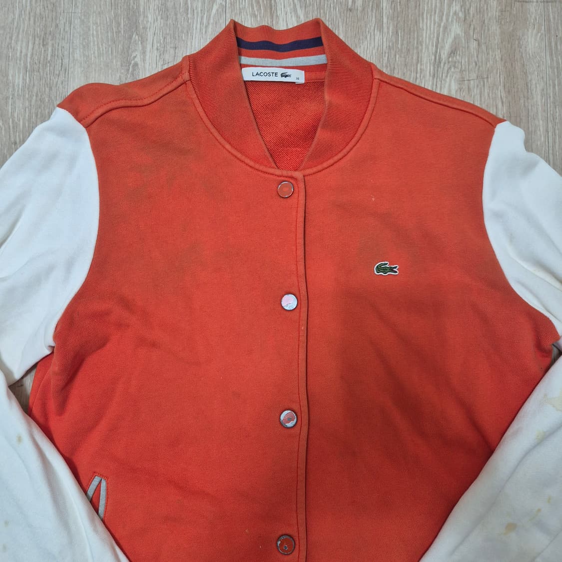 라코스테 로고 와펜 스타디움 자켓 상품이미지2