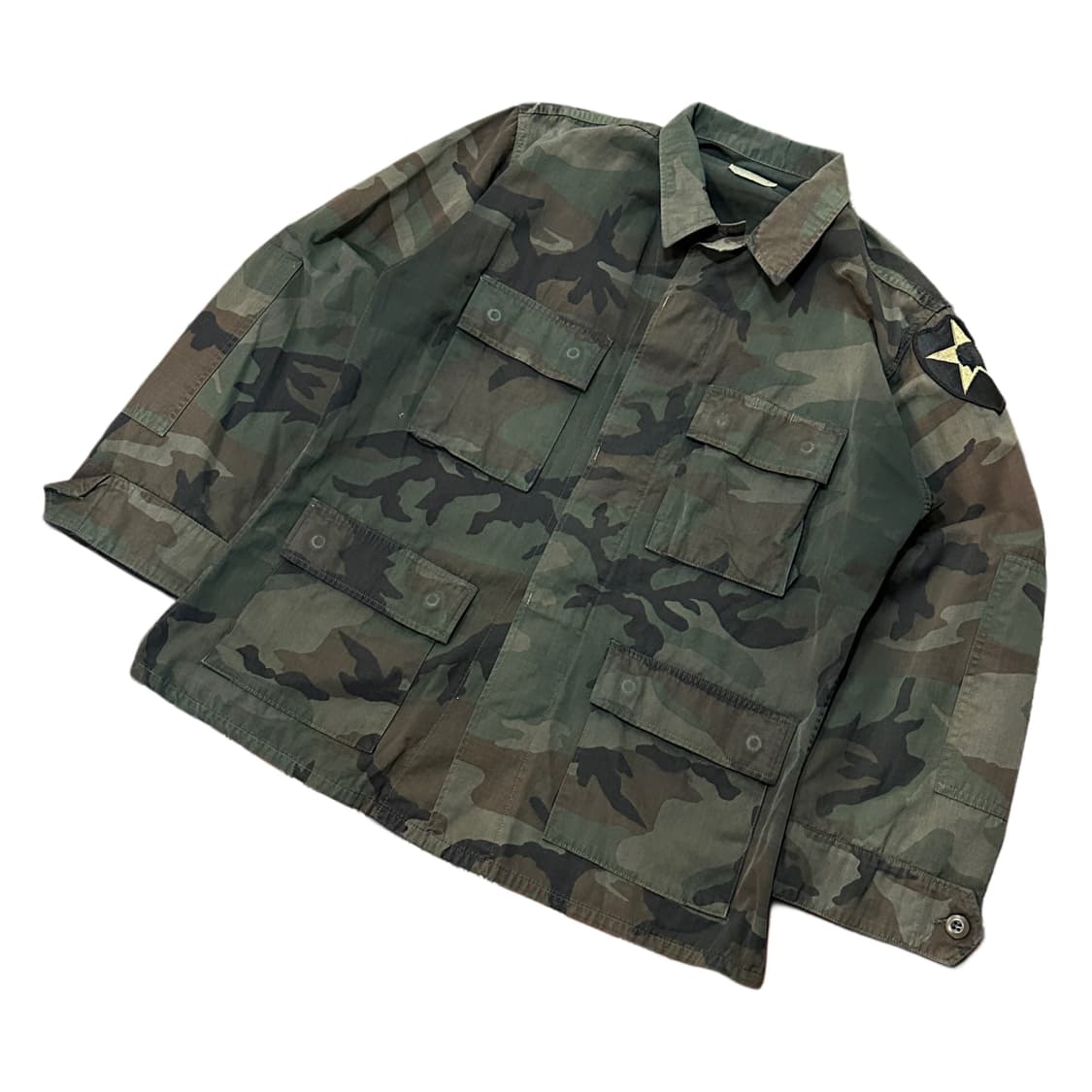 미군 90s BDU 정글 퍼티그 자켓 (L-XL) 우드랜드 상품이미지1