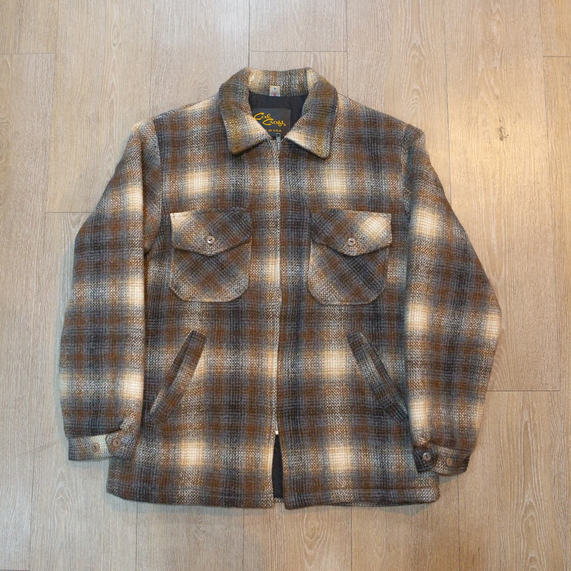 90s 칼크래프트 플란넬 울 쉐르파 자켓 [Made in USA] 상품이미지1