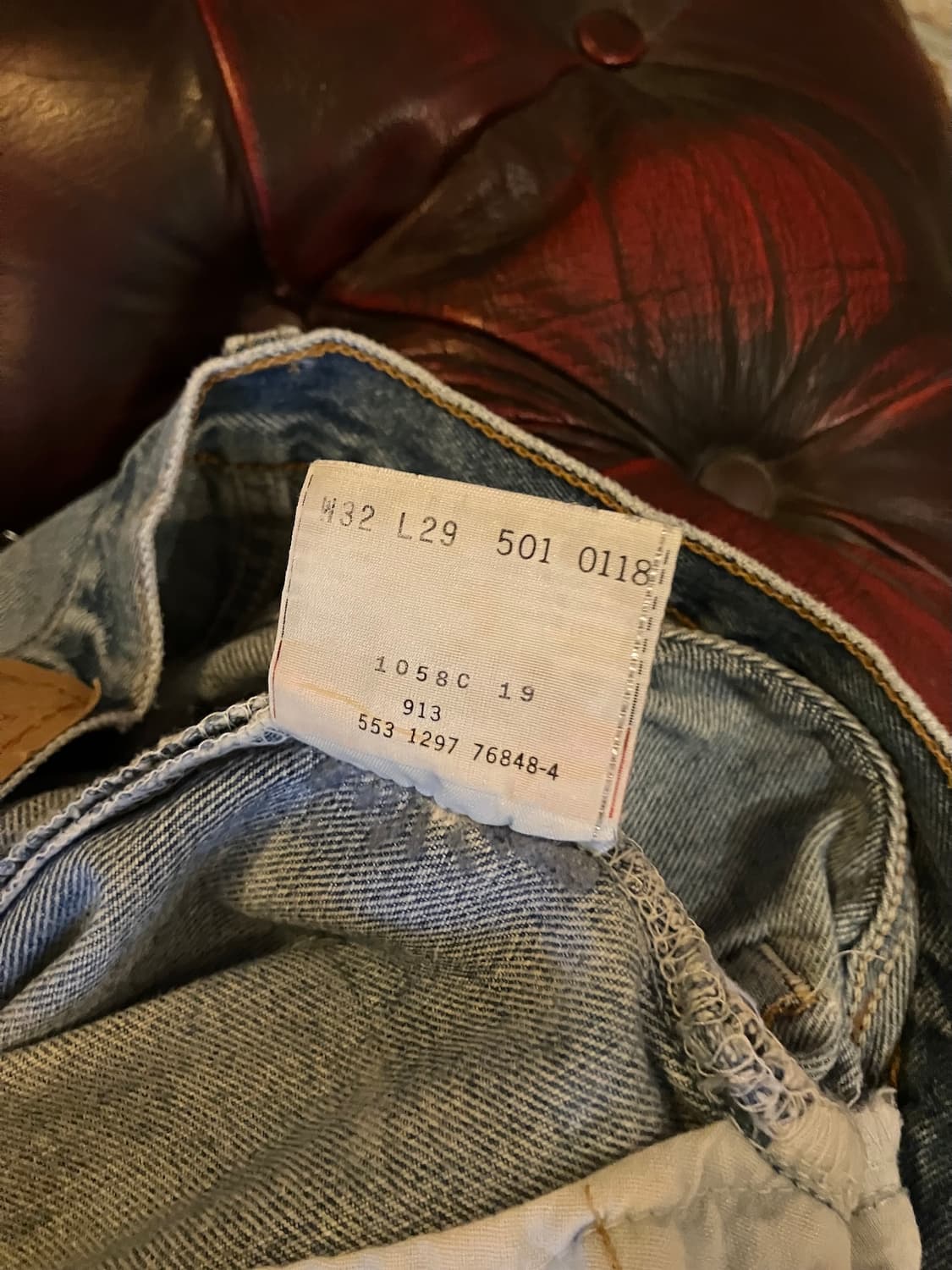 90s USA 빈티지 리바이스 501 데님 팬츠 상품이미지7