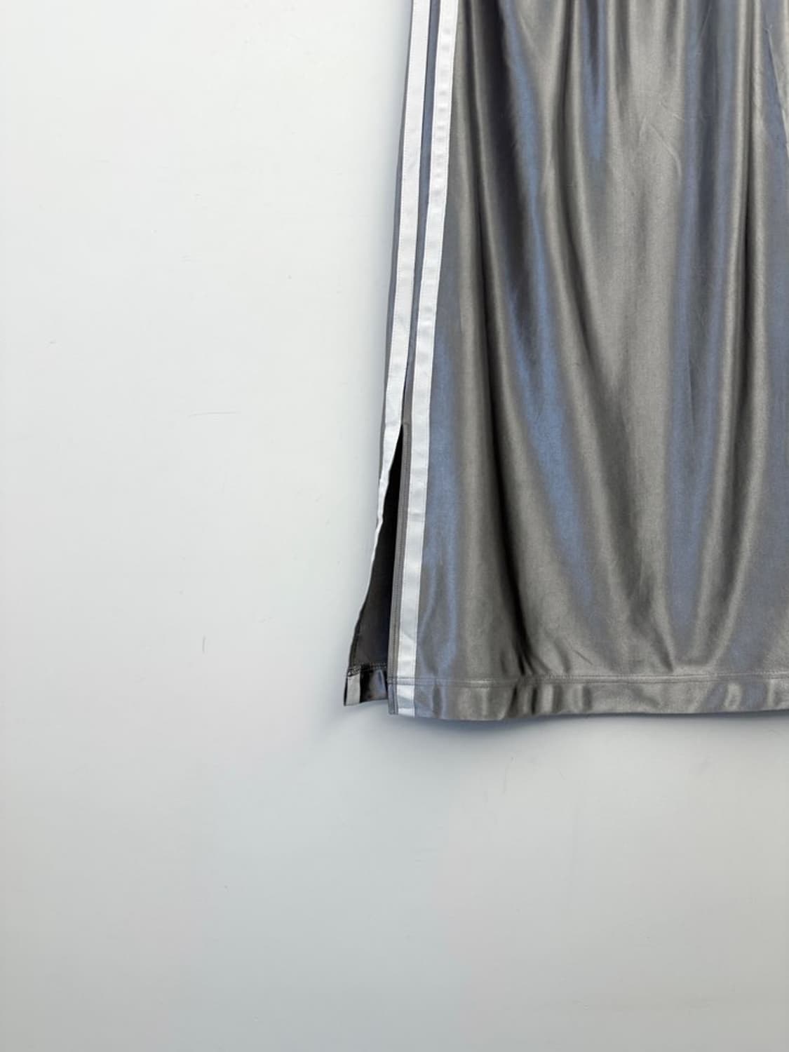 Glossy line long skrit / silver 상품이미지2