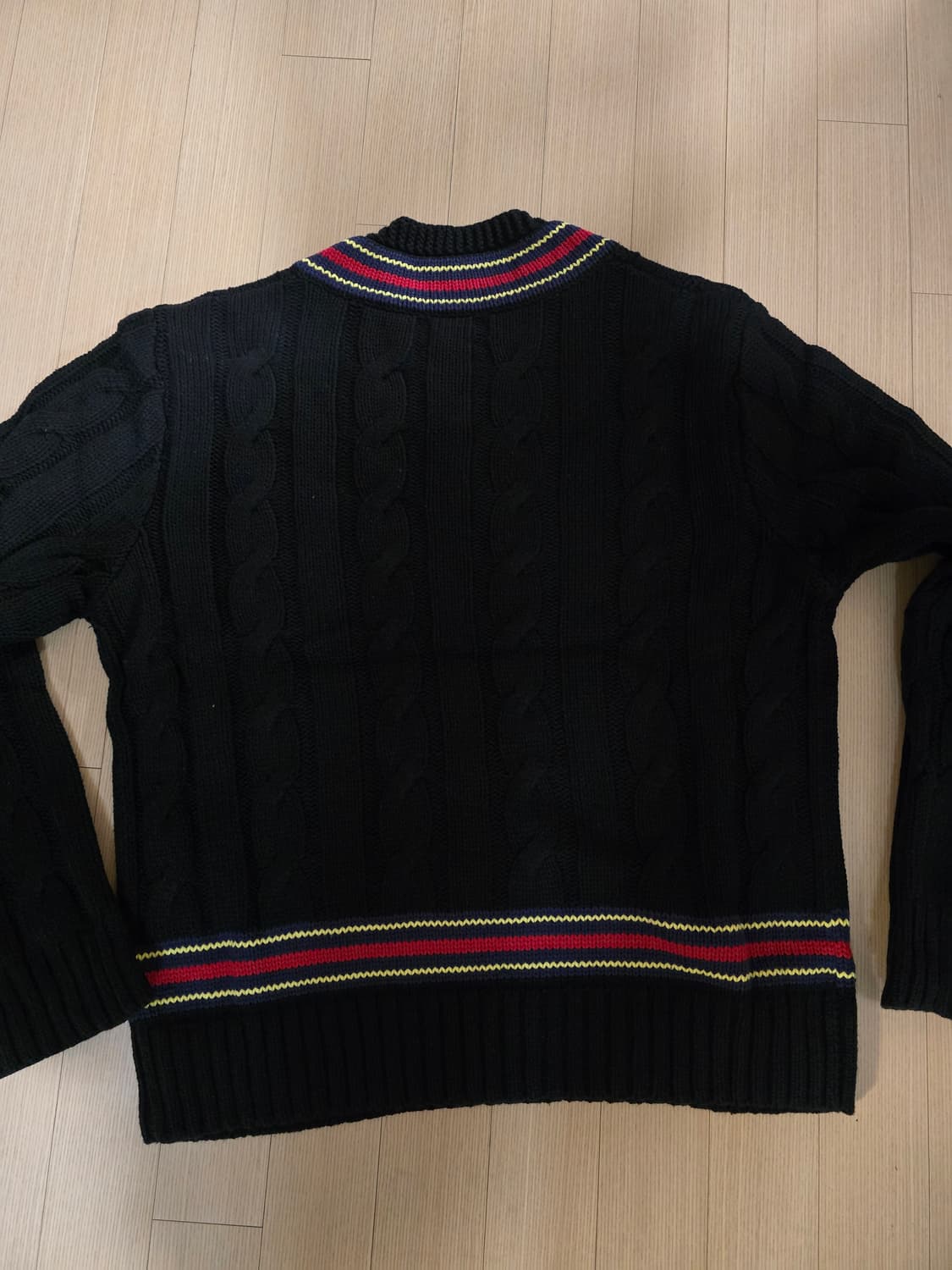 코르테이즈 윔블던 케이블 니트 스웨터 블랙 M 상품이미지3