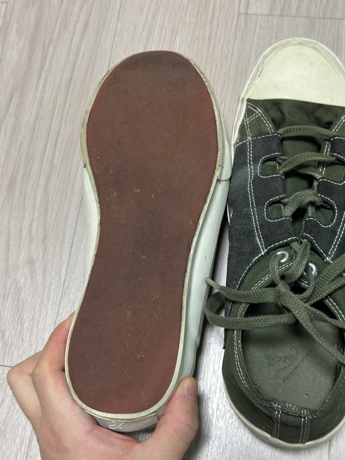 니들스 스니커즈  그린 상품이미지5