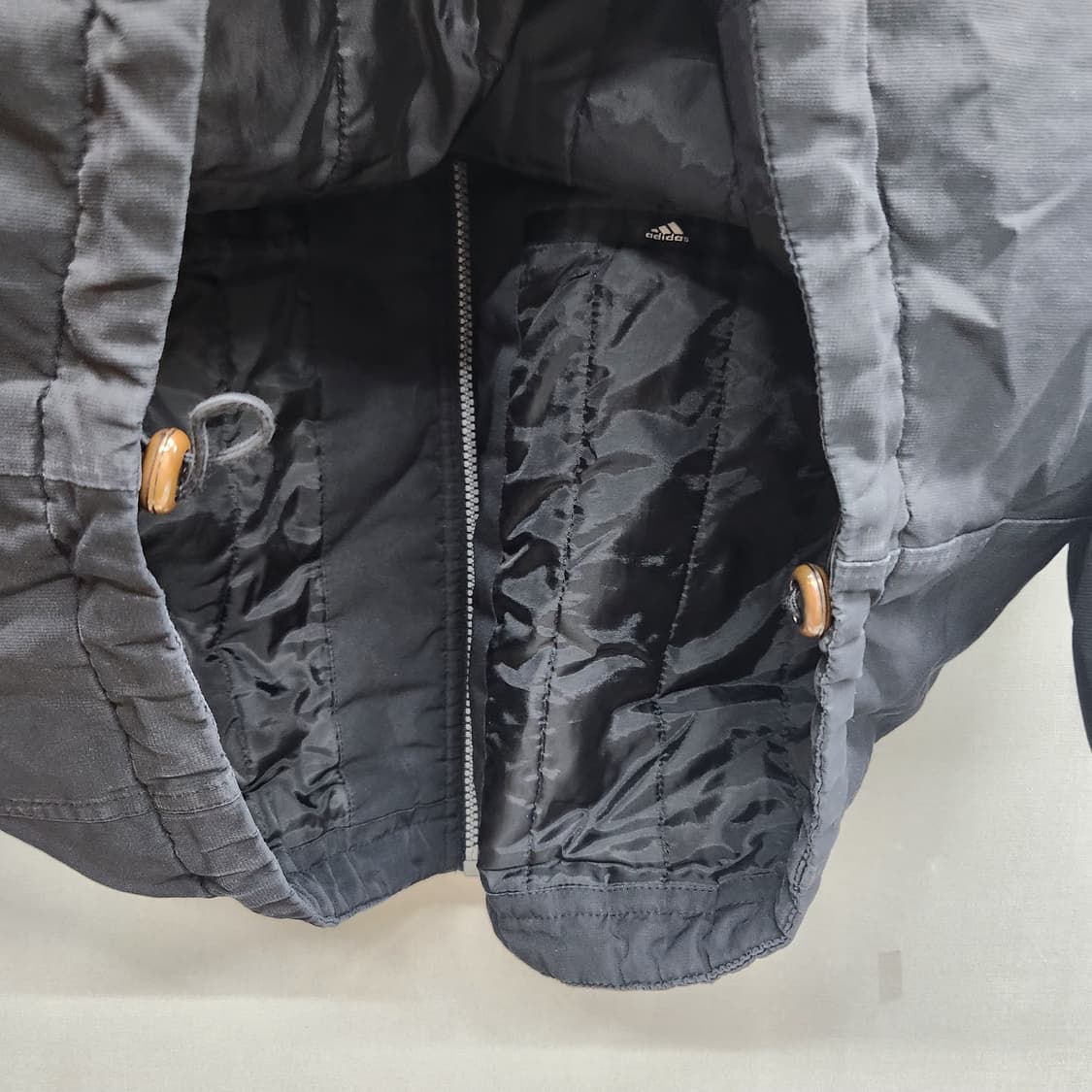 올드스쿨 아디다스 삼선 누빔 스트링 점퍼 105(2XL) 상품이미지3