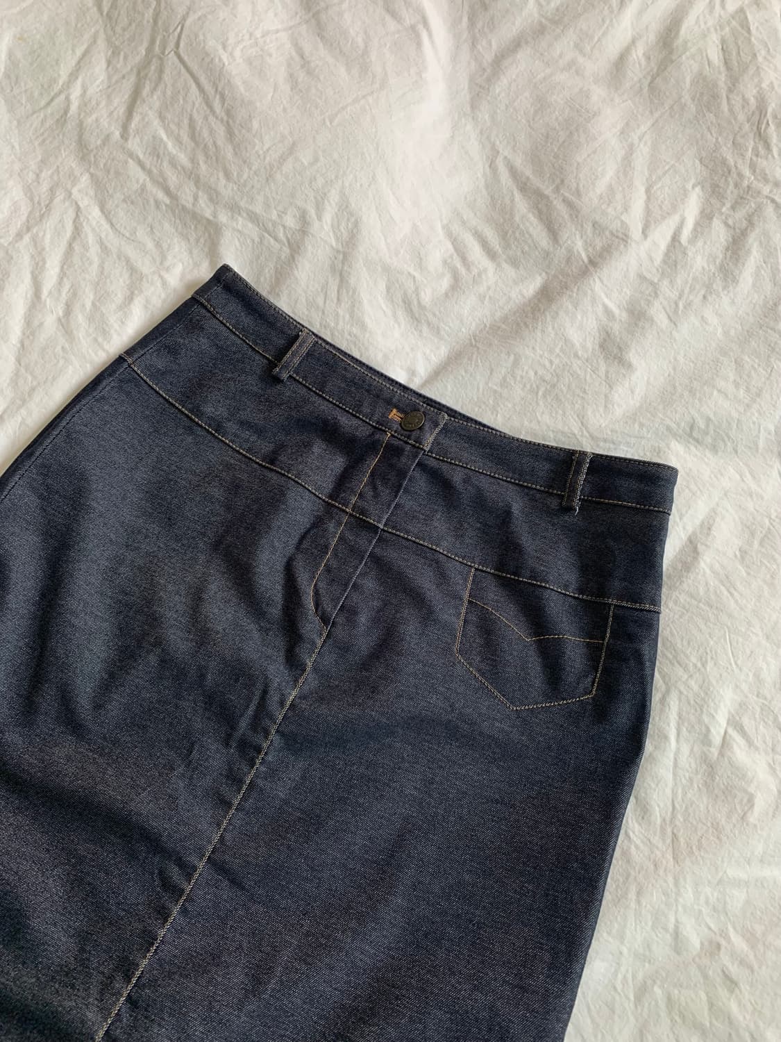 데님 미디 스커트 상품이미지3