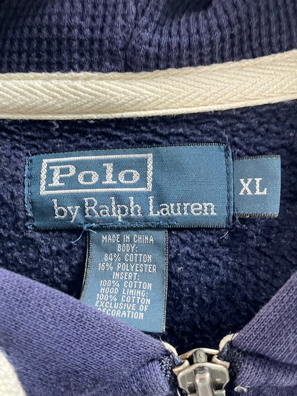 폴로 랄프로렌 헤비 스웻 후드집업 (on.639) 상품이미지4