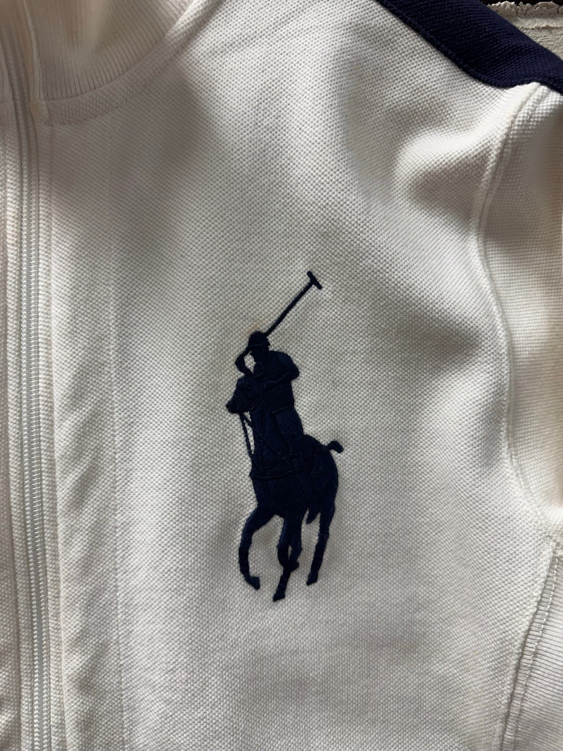 (S)폴로 빅포니 니트 집업 화이트 상품이미지5