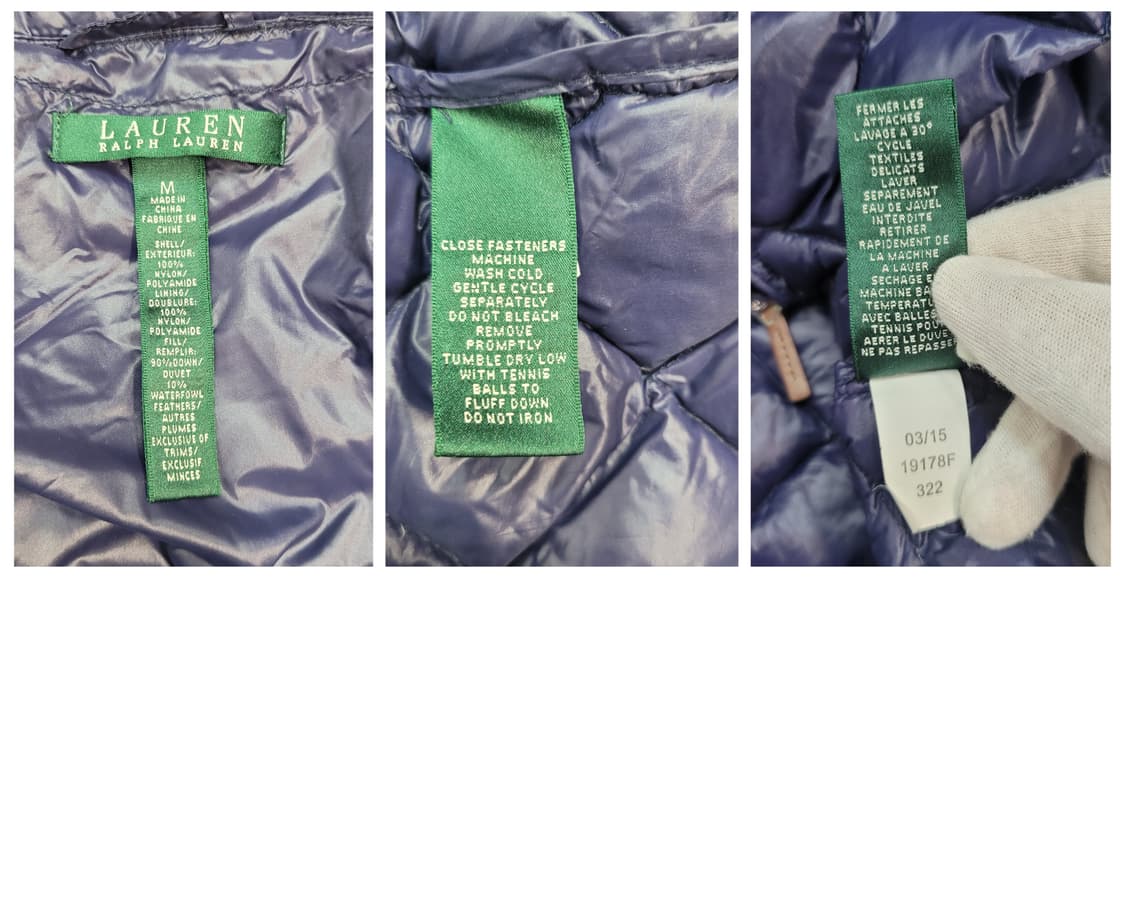랄프로렌 다운 퀄팅 경량 롱패딩 자켓 M사이즈 상태최상 상품이미지9