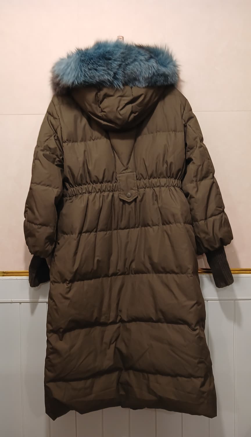 베네통 정품 여성 폭스퍼 롱패딩 42 사이즈 상품이미지9