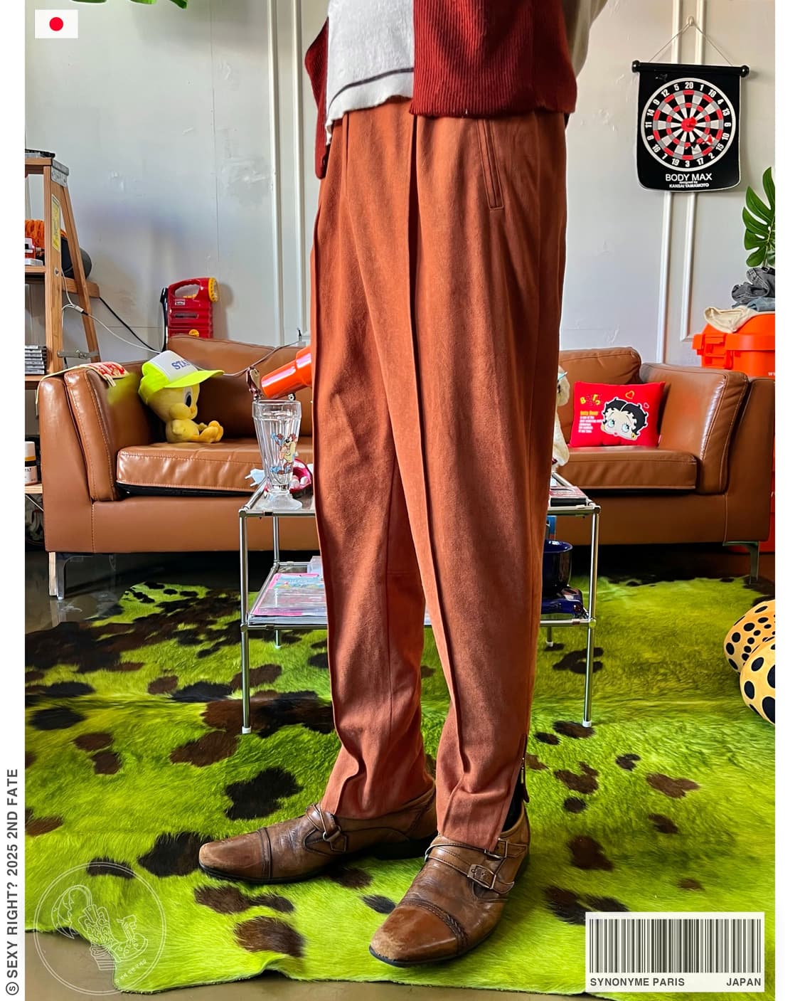 1980-90s SYNONYME Paris Moleskin Trouser 상품이미지1