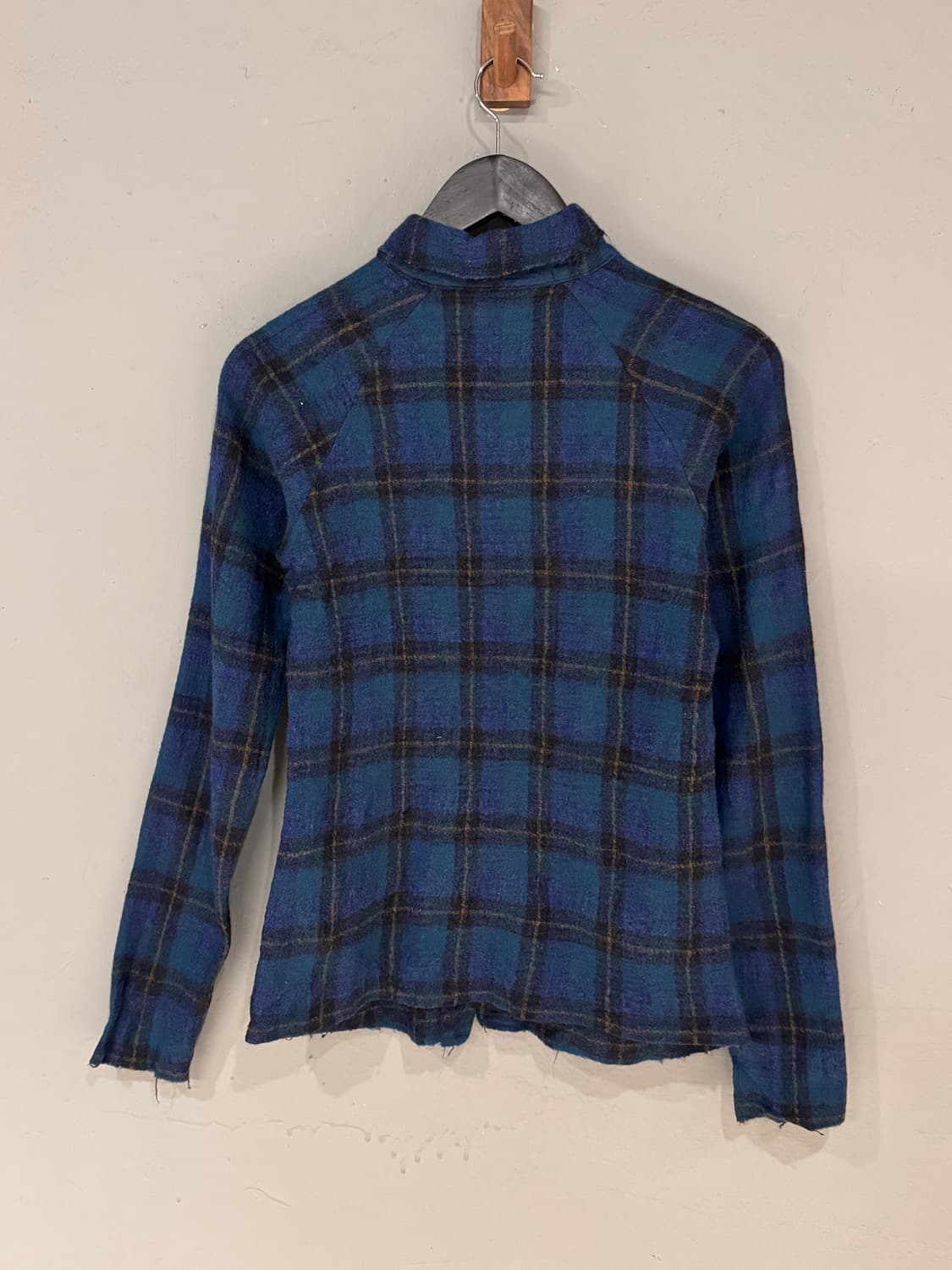 45rpm 체크 울 플란넬 디스트로이드 셔츠  상품이미지3