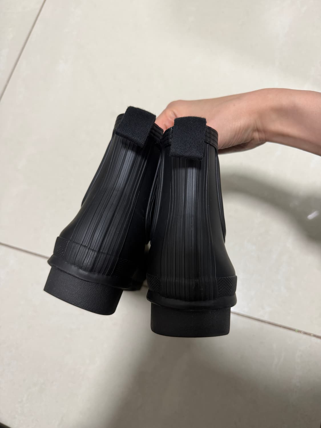 헌터 블랙 첼시 레인부츠 us6 230 상품이미지5