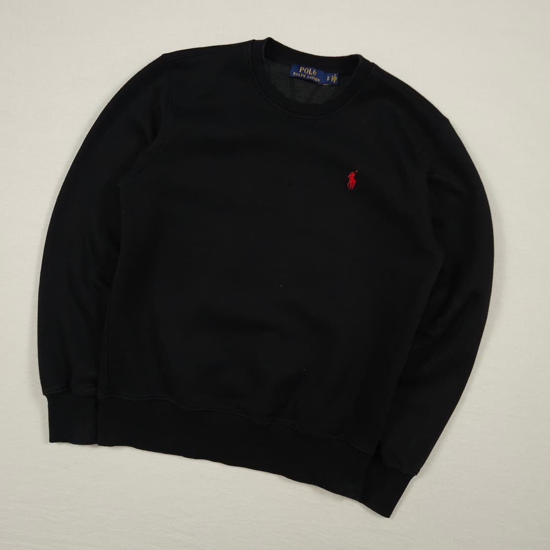 S(90) 폴로 랄프로렌 기모 롱슬리브 블랙 상품이미지2