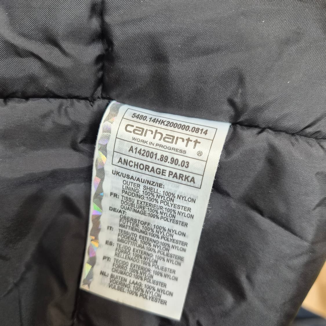 칼하트 앵커리지 파카 블랙 상품이미지5