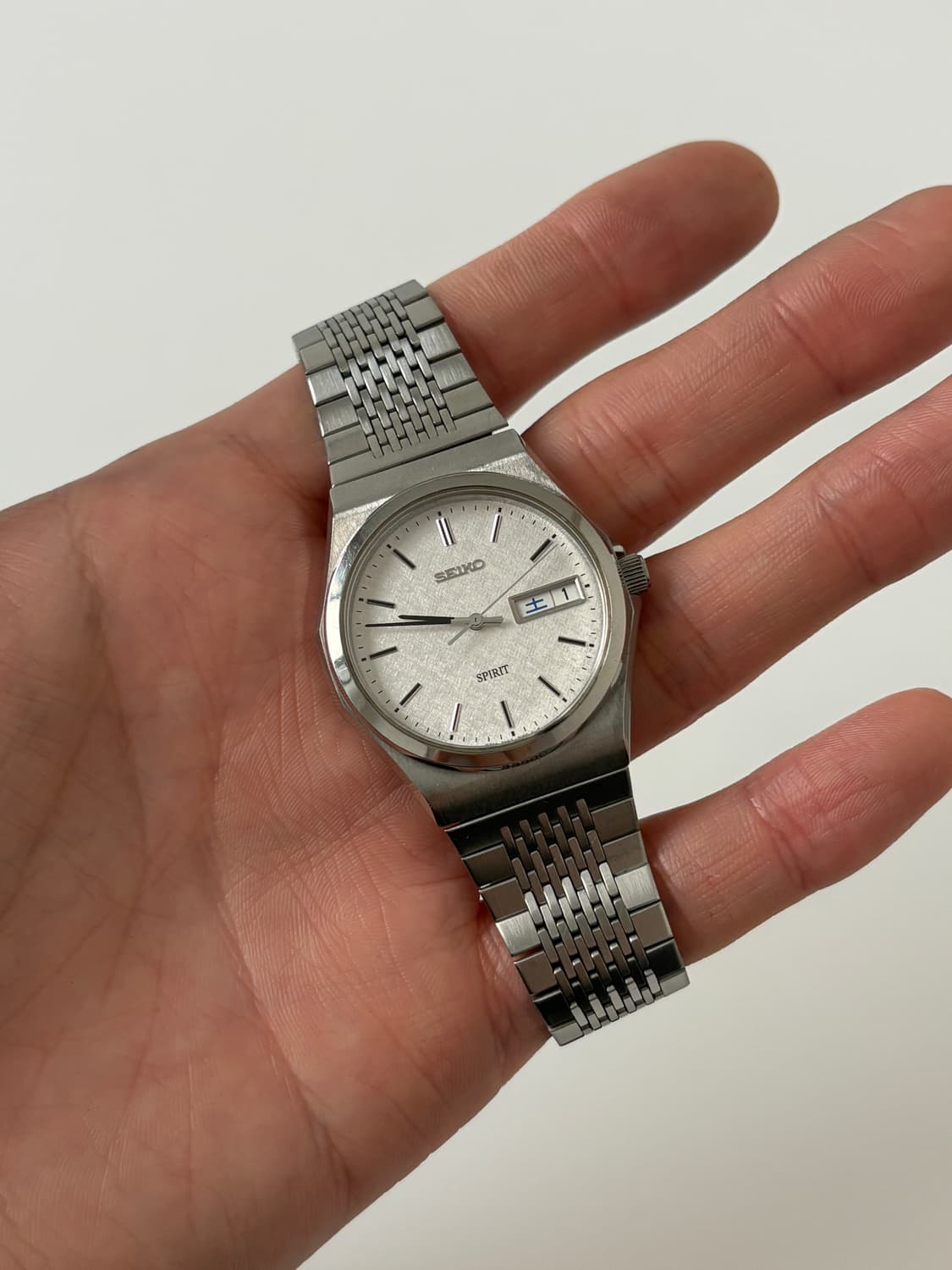 1990s Spirit Texture Dial Silver Quartz 상품이미지1