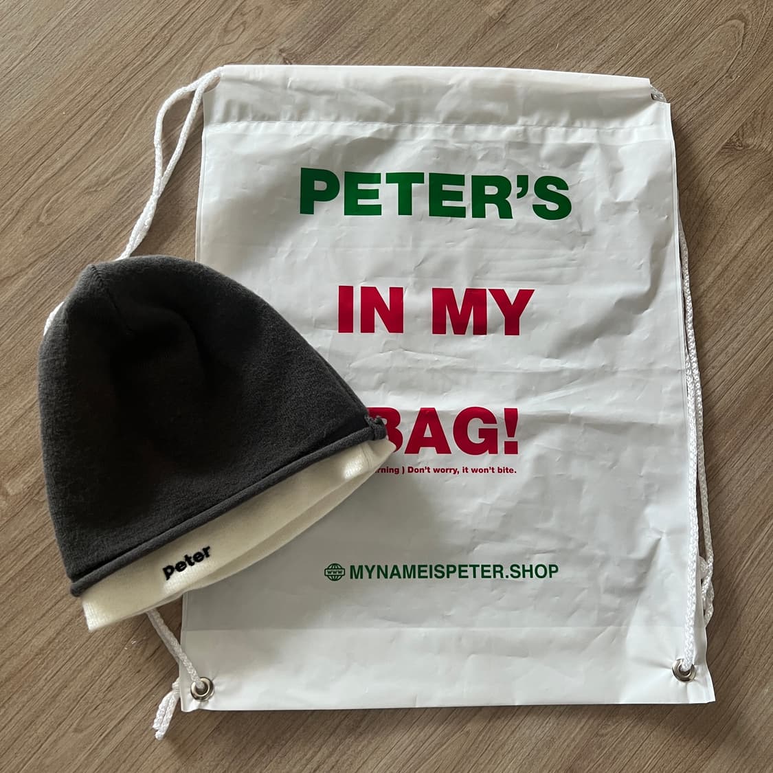 마이네임이즈피터 레이어드 비니 그레이 상품이미지2