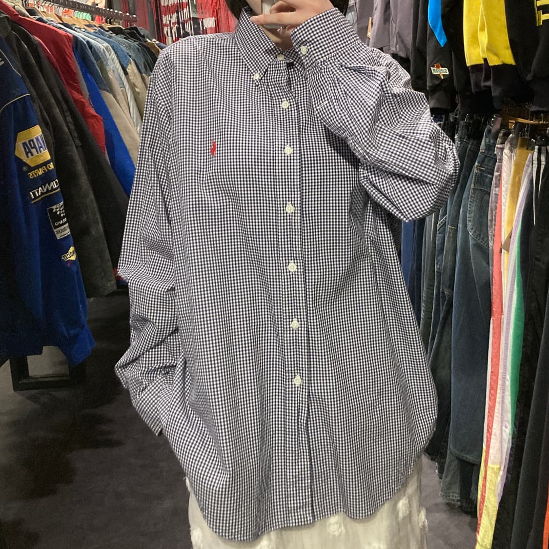 [IM] 폴로 랄프로렌 깅엄 체크 셔츠 네이비 상품이미지2