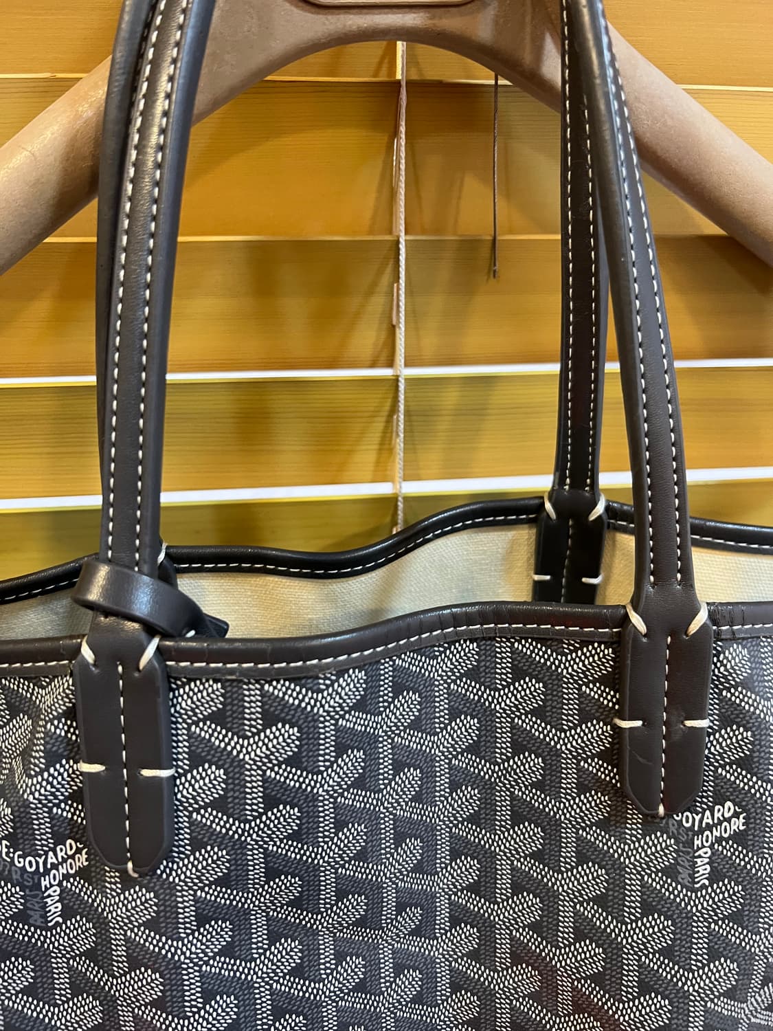 패턴프린트 그레이 숄더백 빅쇼퍼백 상품이미지4